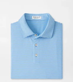 Outlet Peter Millar Hales Performance Jersey Polo Cottage Blue