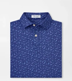 Best Peter Millar Hammertime Youth Performance Jersey Polo Sport Navy