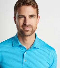 Online Peter Millar Hemlock Performance Jersey Polo CARRIBEAN
