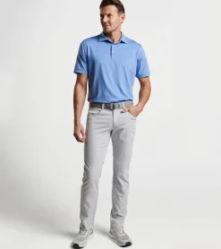 Discount Peter Millar Hemlock Performance Jersey Polo BONDI BLUE