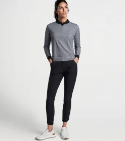 Sale Peter Millar Hexagons Print Birdie Sport Sweatshirt Black