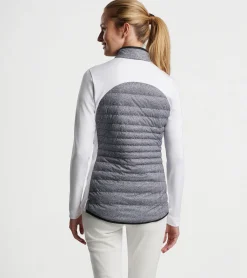 Hot Peter Millar Hexagons Print Merge Hybrid Jacket Black/White