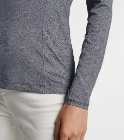 Outlet Peter Millar Hexagons Print Sun Shirt Black