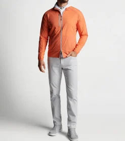 New Peter Millar Hyperlight Gust Windbreaker SAHARA