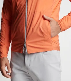New Peter Millar Hyperlight Gust Windbreaker SAHARA
