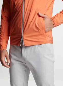 New Peter Millar Hyperlight Gust Windbreaker SAHARA