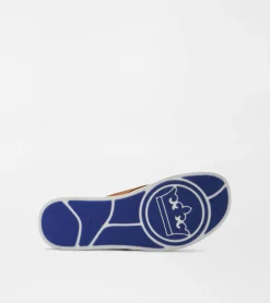 Fashion Peter Millar Hyperlight Slide Nubuck Flip Flop Cognac