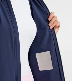 New Peter Millar Jameson Full-Zip Hooded Vest Navy