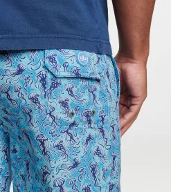 Discount Peter Millar Jelly Tie Dye Swim Trunk Riverbed