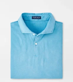 Outlet Peter Millar Journeyman Polo Blue Frost