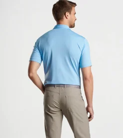 Outlet Peter Millar Jubilee Stripe Performance Polo Cottage Blue