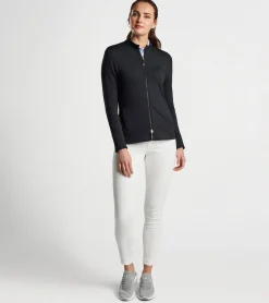 Hot Peter Millar Katy Full-Zip Layer Black