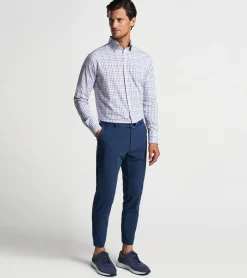 Sale Peter Millar Kimball Performance Poplin Sport Shirt VALENCIA