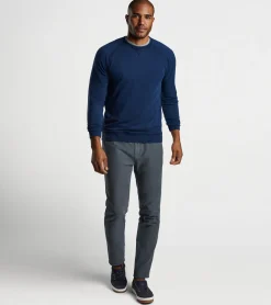 Best Peter Millar Lava Wash Garment Dyed Crew Navy