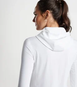 Hot Peter Millar Lightweight Hooded Sun Shirt White