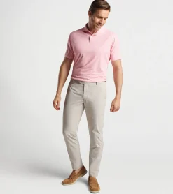 Best Peter Millar Lloyd Dot Geo Performance Jersey Polo PEACH BLOOM
