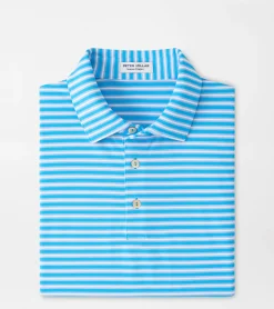 Outlet Peter Millar Logan Performance Mesh Polo Cottage Blue