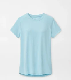 Clearance Peter Millar Lunar Performance Tee Cirrus Blue