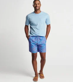 Discount Peter Millar Making Waves Swim Trunk BLUE MARLIN