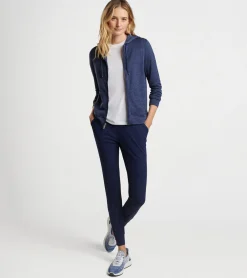 Fashion Peter Millar Maven Performance Full-Zip Hoodie Cirrus Blue