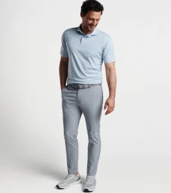 Best Peter Millar McCraven Performance Jersey Polo Blue Frost