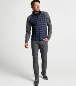 Discount Peter Millar Merge Elite Flannel Hybrid Jacket Navy