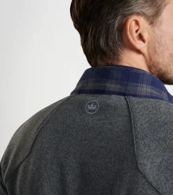 Discount Peter Millar Merge Elite Flannel Hybrid Jacket Navy