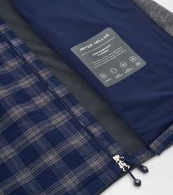 Discount Peter Millar Merge Elite Flannel Hybrid Jacket Navy