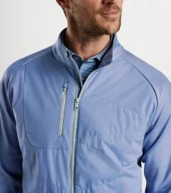 New Peter Millar Merge Hybrid Jacket CABANA BLUE/NAVY