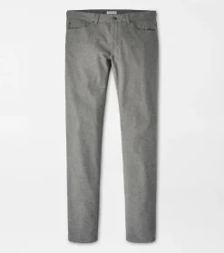 New Peter Millar Mountainside Flannel Five-Pocket Pant Atlantic Blue