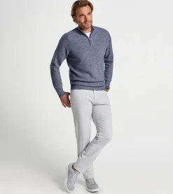 Clearance Peter Millar Nevis Twisted Quarter-Zip Atlantic Blue
