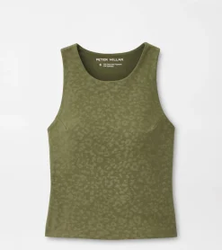 Hot Peter Millar Nova Performance Embossed Tank Dark Military