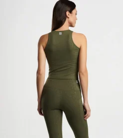 Hot Peter Millar Nova Performance Embossed Tank Dark Military