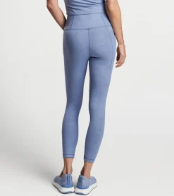 Fashion Peter Millar Nova Performance Embossed 7/8 Legging BLUE HERON