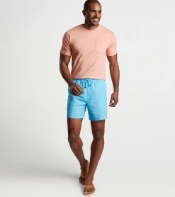 Fashion Peter Millar Ocean Traffic Swim Trunk CARRIBEAN