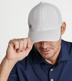 Fashion Peter Millar Off-Set Crown Performance Hat White