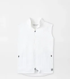 New Peter Millar Orion Performance Quilted Vest Navy