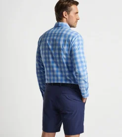 Fashion Peter Millar Park Way Performance Poplin Sport Shirt Vessel