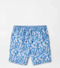 Online Peter Millar Parrot Talk Swim Trunk Cottage Blue