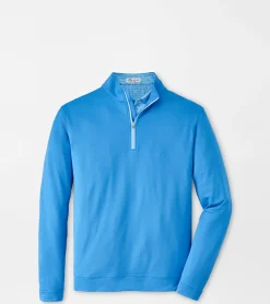 Outlet Peter Millar Perth M&eacute;lange Performance Quarter-Zip Beach Glass