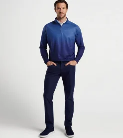 Best Peter Millar Perth Ombre Performance Quarter-Zip Sport Navy