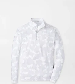 Discount Peter Millar Perth Tip The Crown Performance Quarter-Zip British Grey