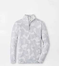 Sale Peter Millar Perth Youth Tip The Crown Performance Quarter-Zip British Grey