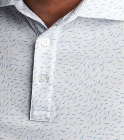 Online Peter Millar Pilot Mill Air Traffic Short-Sleeve Polo Cottage Blue