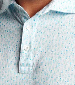 Discount Peter Millar Pilot Mill Fleet Short-Sleeve Polo Cape Blue