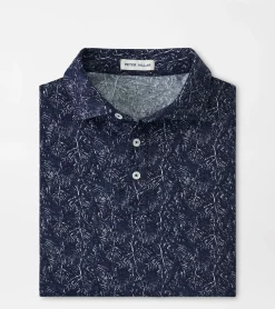 Sale Peter Millar Pilot Mill Palms Short-Sleeve Polo Indigo