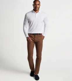 Online Peter Millar Pilot Mill Long-Sleeve Polo White