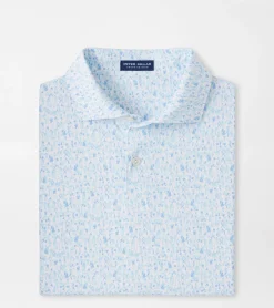 Clearance Peter Millar Prohibition Performance Jersey Polo White