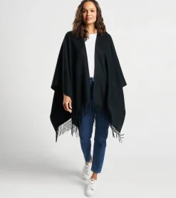 Sale Peter Millar Pure Cashmere Woven Cape Black