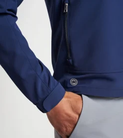 Fashion Peter Millar Quest Half-Zip Gale Grey